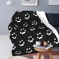 Quackity Merch Smile Logo Blankets Fleece Super Soft Throw Blanket Sofa Throw Blanket For Home Bedroom Outdoor Throws Bedspread 1