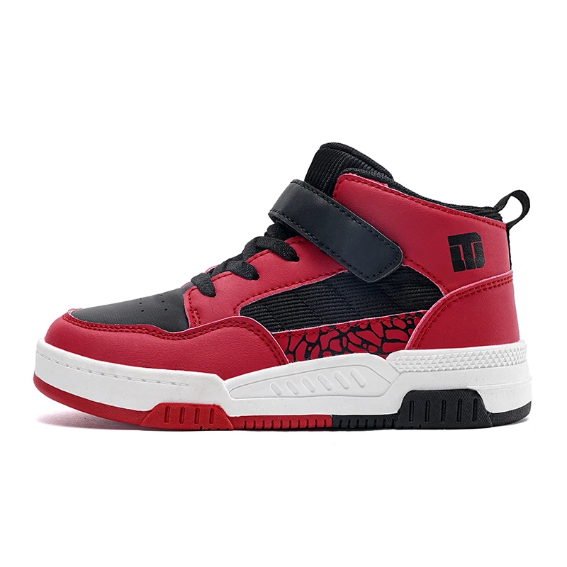 أحذية أطفال كلاسيكية على الموضة للأولاد أحذية رياضية جلدية عالية الجودة أحذية كرة السلة المتزلج أحذية رياضية فاخرة للأولاد