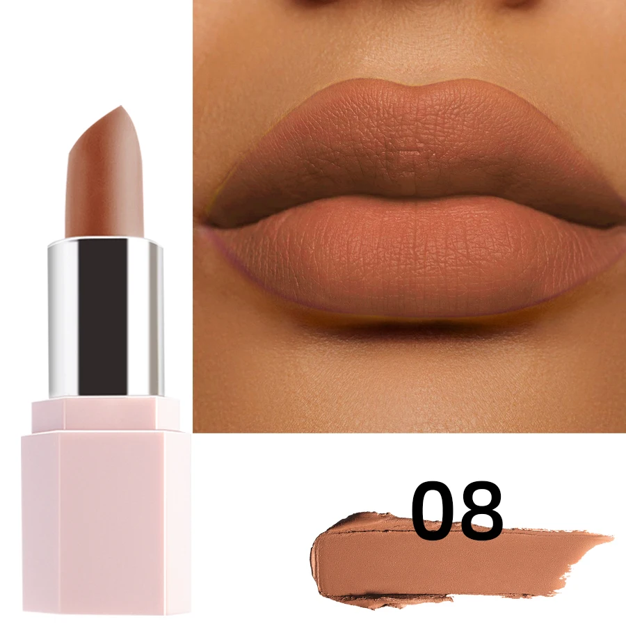 Mattes Samt Lippenstift Langhaltend Wasserfest Lippenfarbe_voghion.com