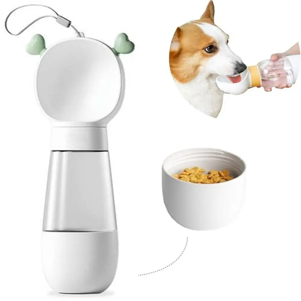 2 in 1 Outdoor Dog Water Bottle Leak-Proof Cloud Shape Pet Feeder Transparent Lightweight Dog Water Dispenser Walking The Dog
