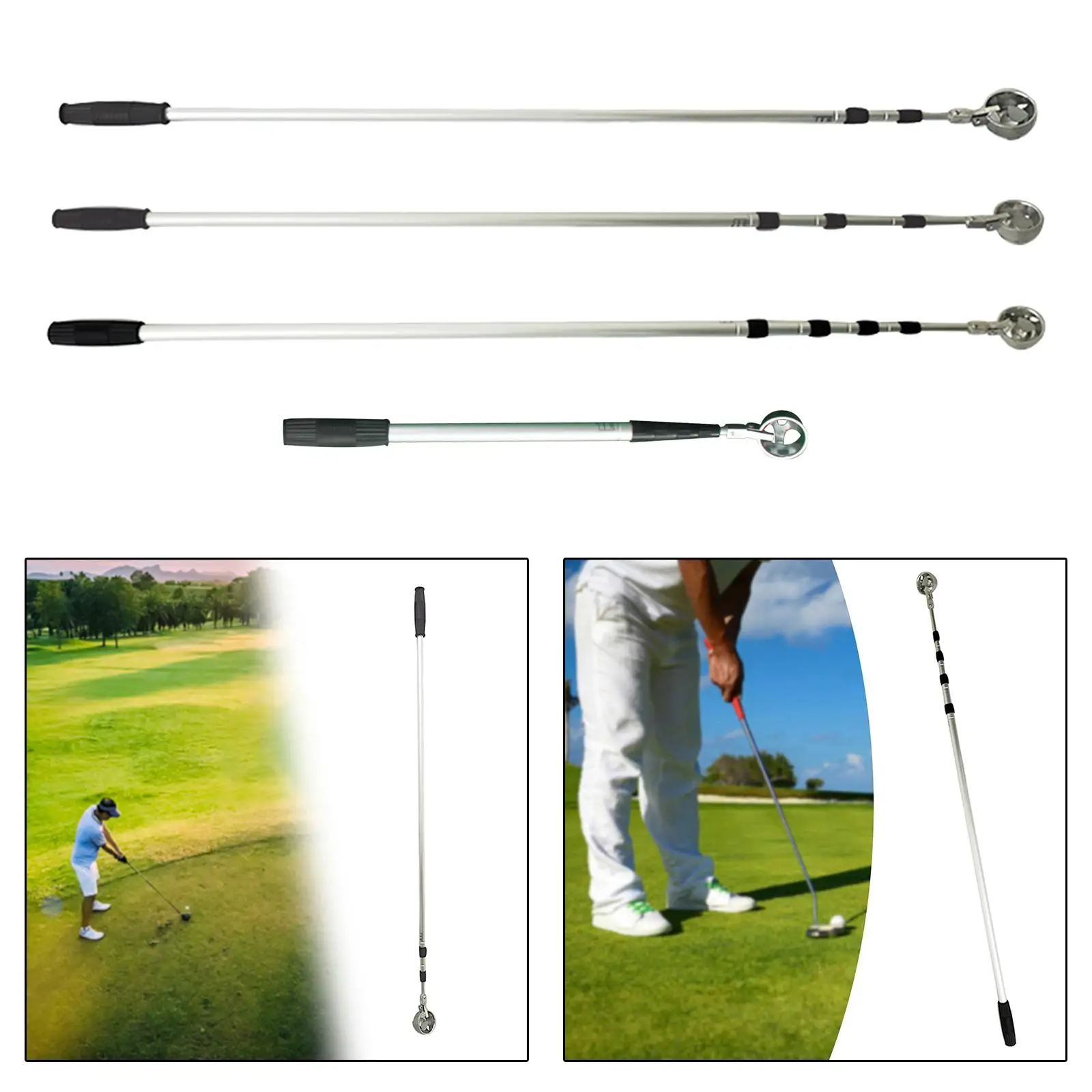 Golf Ball Retriever, Easy Pickup Ball Retriever Tool Golf Grabber Golf Ball Picker Aluminum Alloy Claw Tool Golf Gift for Men Golf Ball Retriever, Easy Pickup Ball Retriever Tool Golf Grabber Golf Ball Picker Aluminum Alloy Claw Tool Golf Gift for Men