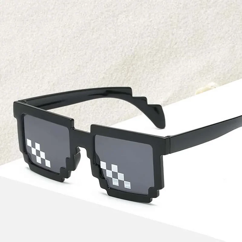 Pixel Sunglasses Funny Pixel Original Black Mosaic 1pc