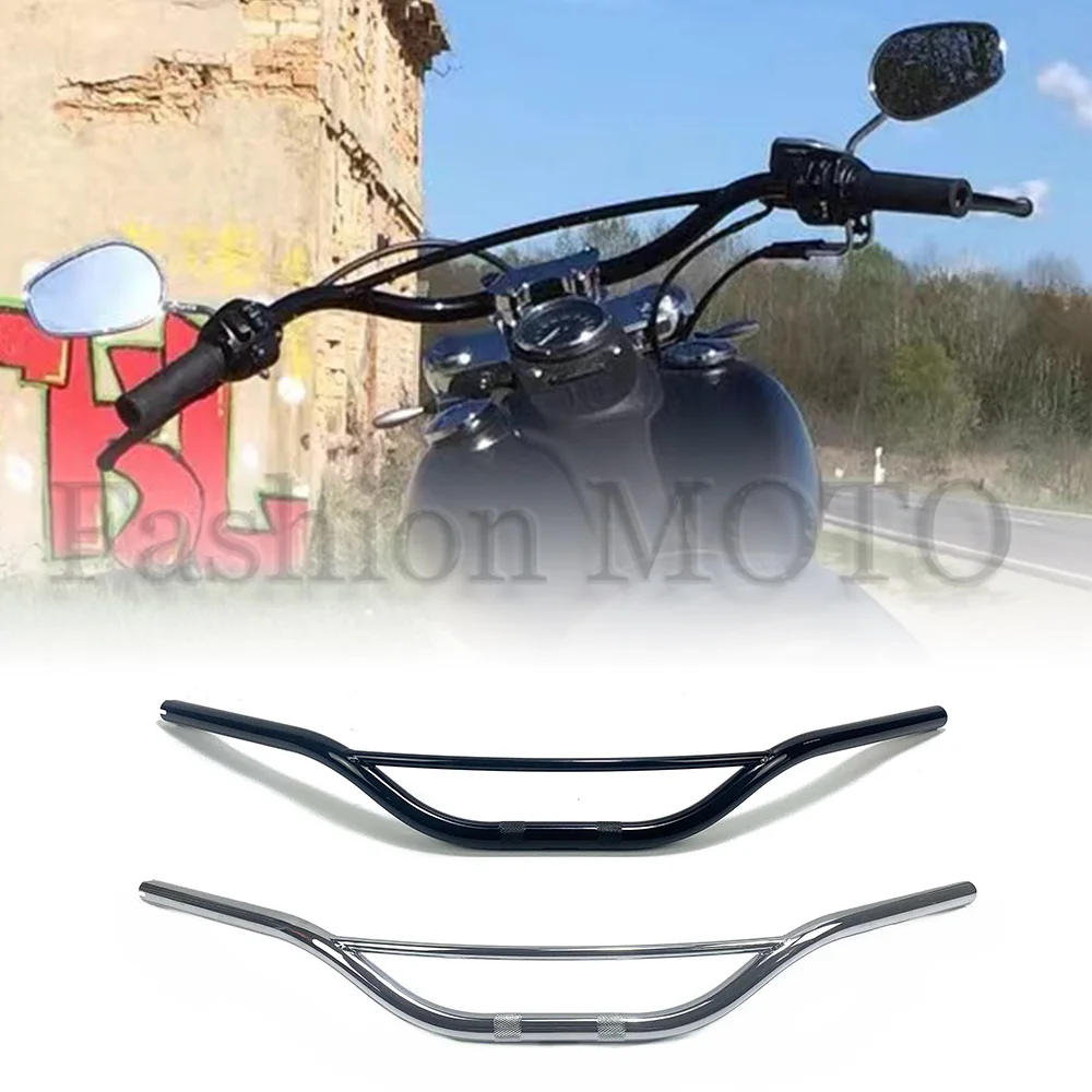 Manubrio Moto Hollywood Per Harley Dyna Soft Tail Slim Fat Boy Breakout Street Bob Manubrio Personalizzato Da 1 Pollice