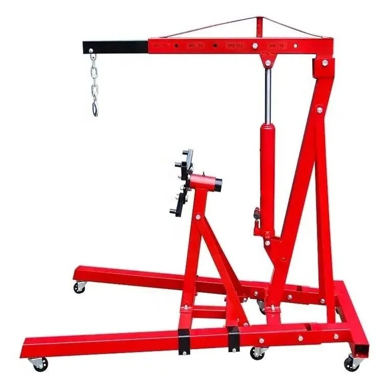 High Load-bearing 2T Engine Crane Car Engine Handling and Maintenance Crane with Flipping Frame Stand