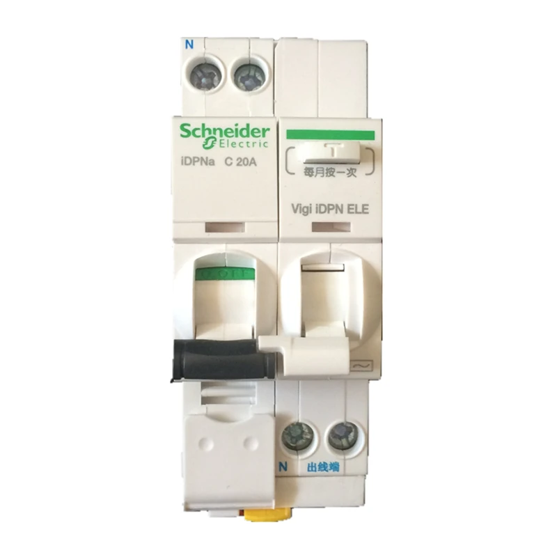Schneider Electric MCB iDPNa 1P+N Mini Circuit Breaker with 30mA ...