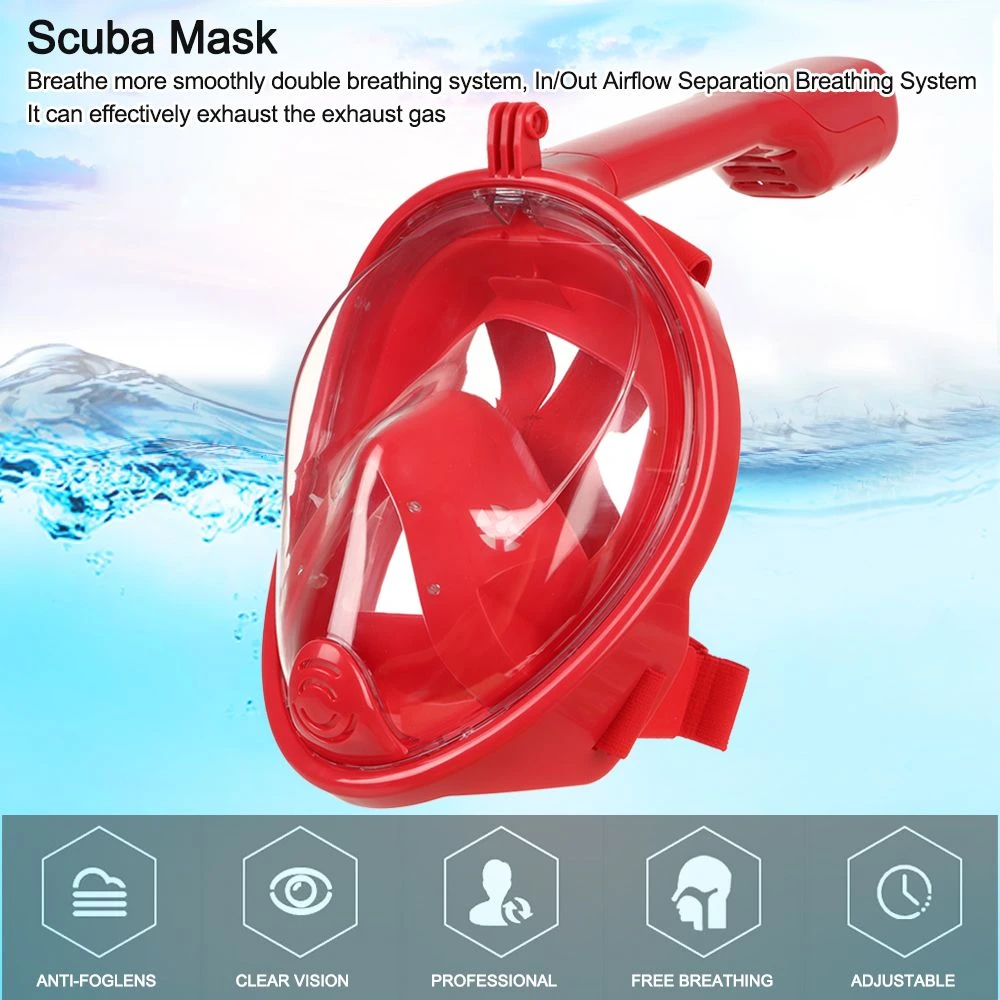 Underwater Snorkeling Full Face Mask Children Swimming Mask Set Scuba