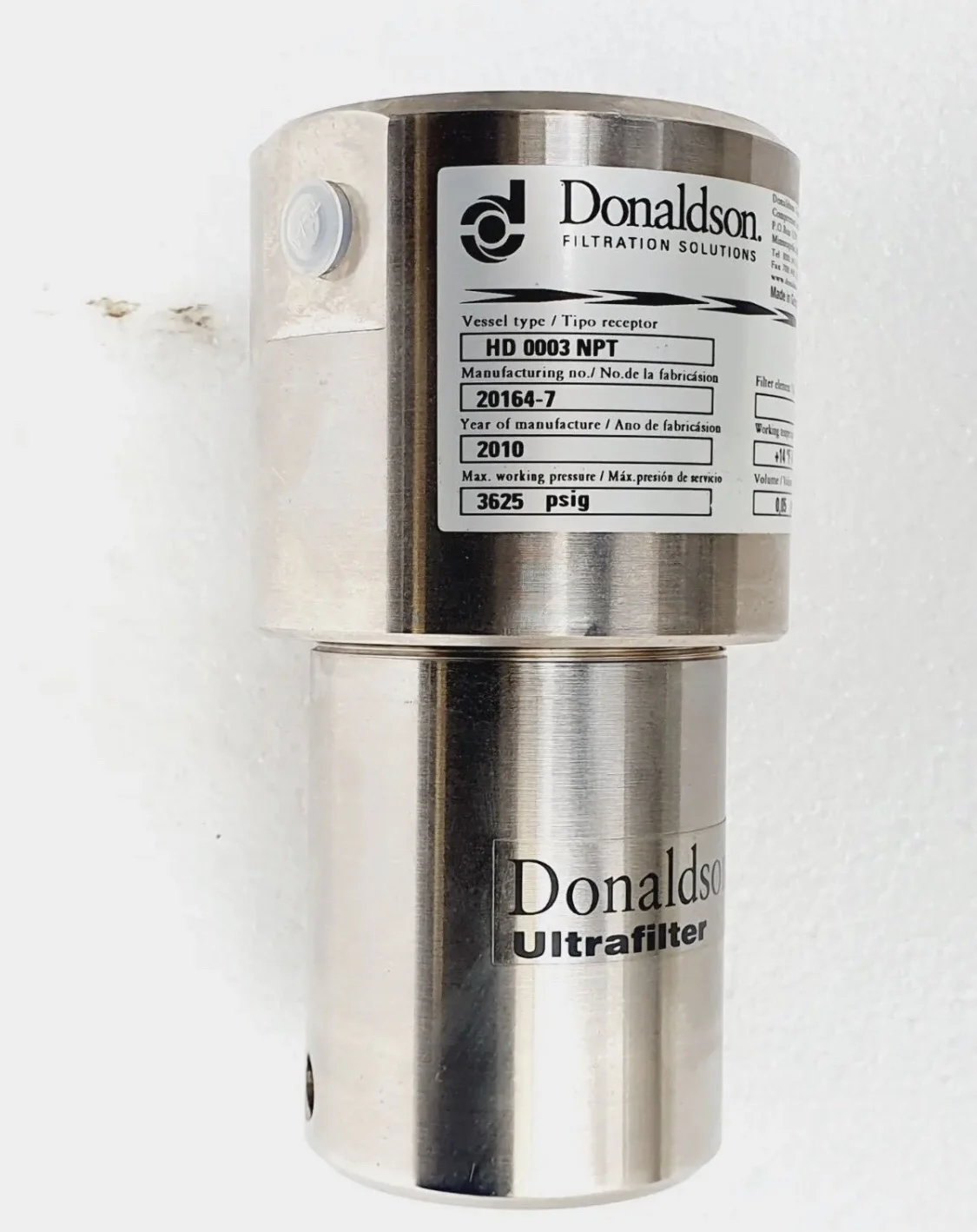 

HD 0003 NPT, air filter