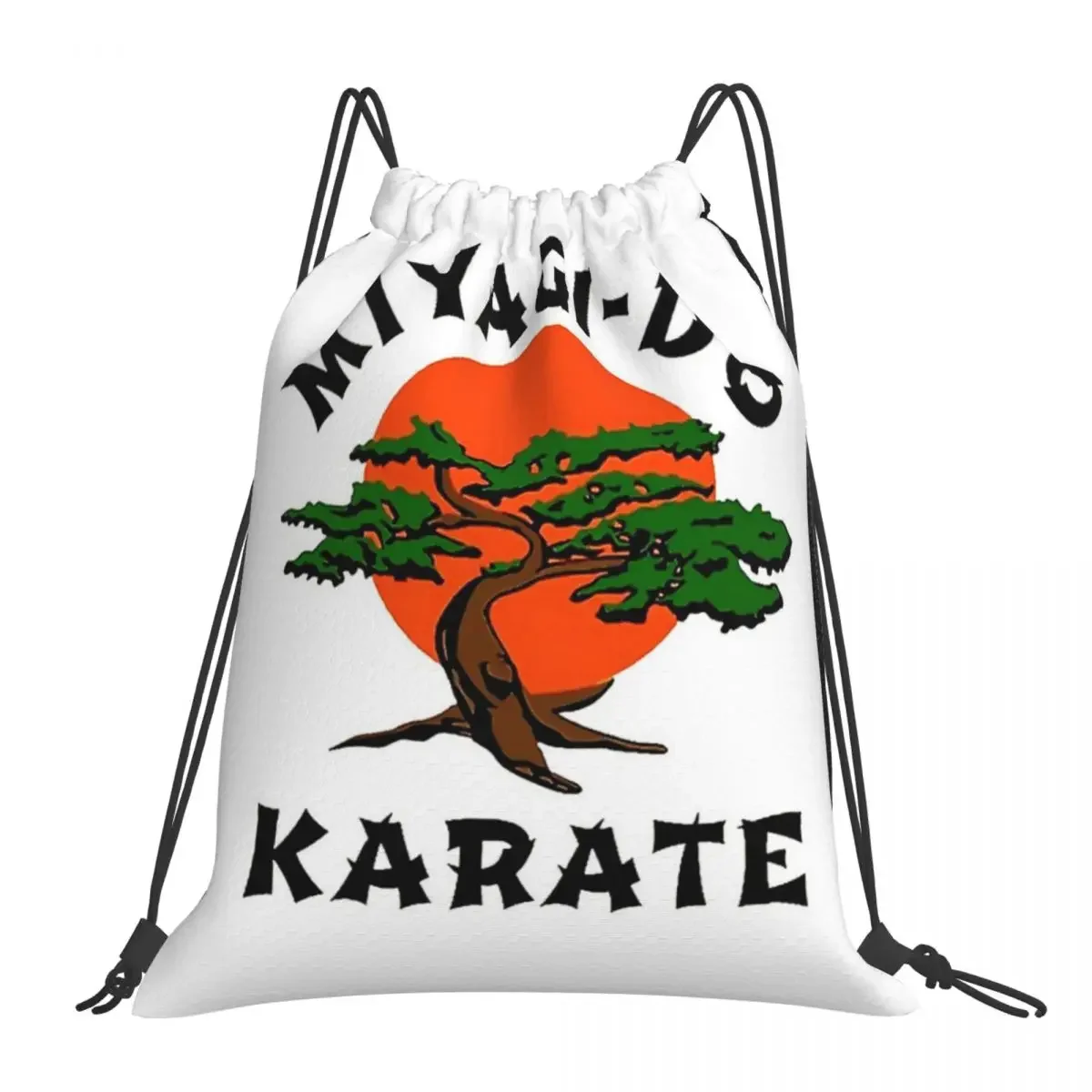 

Miyagi Do Karate Backpacks Fashion Portable Drawstring Bags Drawstring Bundle Pocket Sports Bag BookBag For Man Woman School