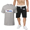 Winning Boxing 2024 Men Summer Fashion Printing Breathable Casual T-shirt+Short Pants New Eight-Color Short-Sleeved Set 5