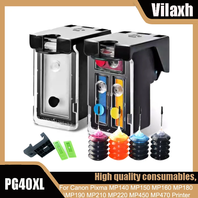 2X Cartucce Per Canon MX 320 330 340 350 360 410 420, PG512 CL513 CMYK