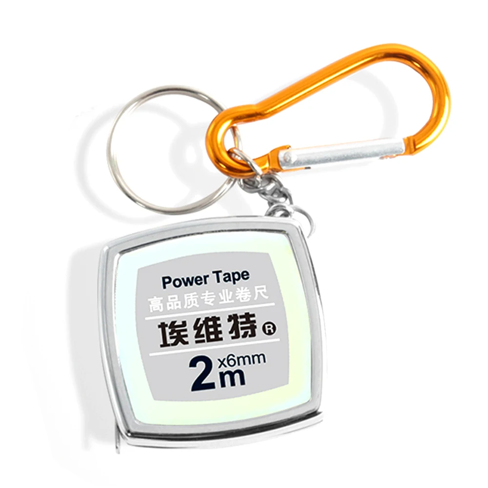 Retractable Tape Measure Keychain Key Ring