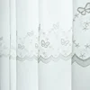 Window Screen Light-proof and Opaque Bedroom Bay Window 2025 New Love Modern Minimalist 1pc Small Butterfly Flower Embroidery 2