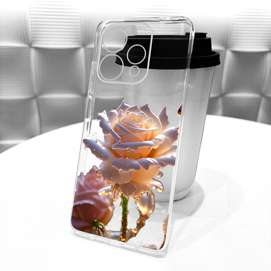 Colorful Flowers Painted Soft Slim Phone Case