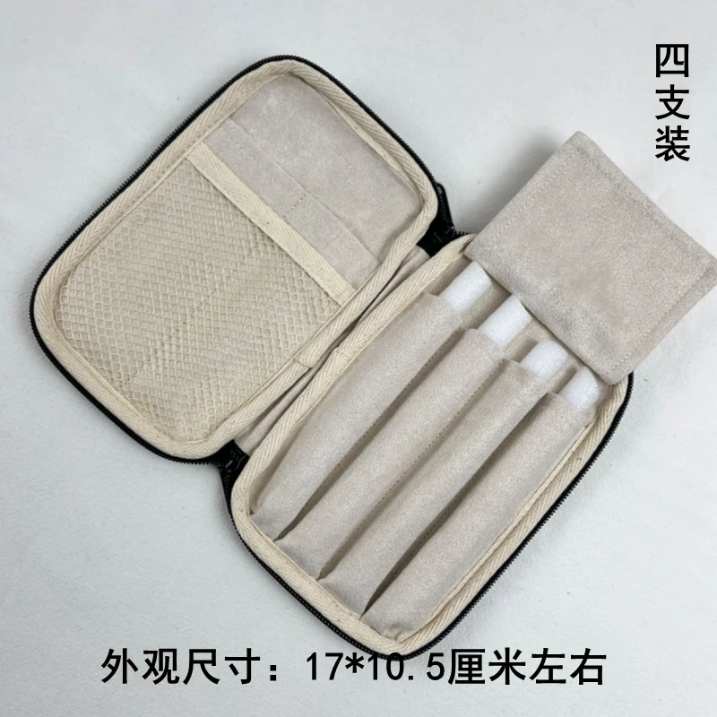 스틸 펜 슬리브가 있는 자수 펜 케이스, 문구류 보관 가방, 휴대용 지퍼 펜 가방