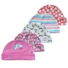 5 Pcs Infant Caps 100%Cotton Fashion Casual Cute 0-6Months Newborn Boy Girl Hats Soft Baby Accessories 6