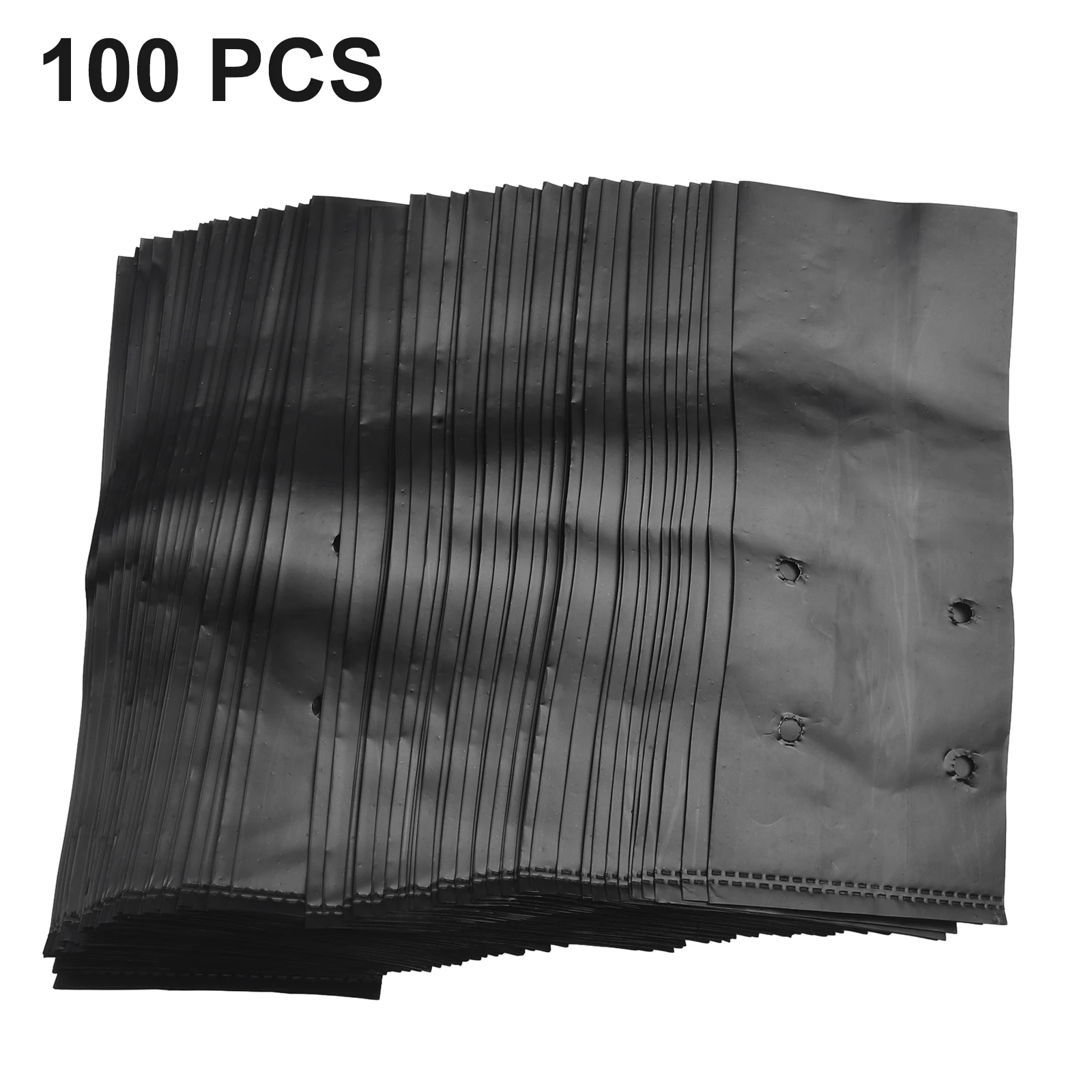 100PCS Black Plant Grow Plant Growth Bag For Nursery Cup/container Bag Planting Bags Nursery Bags Vegetables planting bags