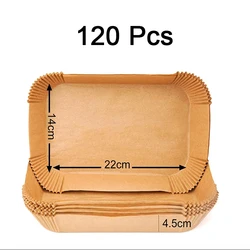 Disposable Air Fryer Cooking and Baking Paper Liners - Greaseproof and Heat-resistant (22cm 120pcs)