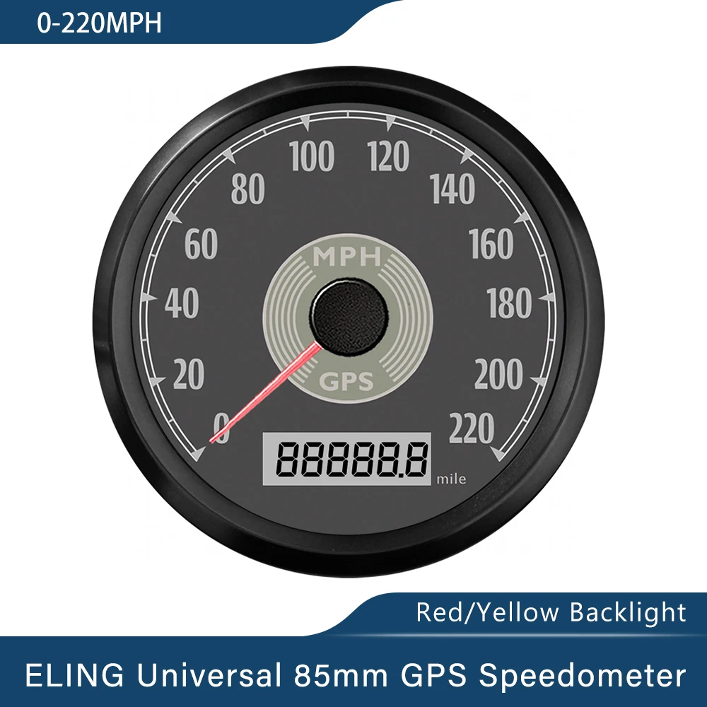 ELING – compteur de vitesse GPS étanche, 85mm, 125 – Grandado