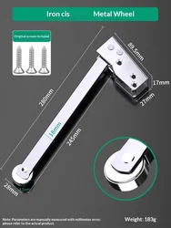 Heavy - Duty Automatic Spring Door Closer - Adjustable, Soft - Close, Fireproof Aluminum Alloy Design (Black)