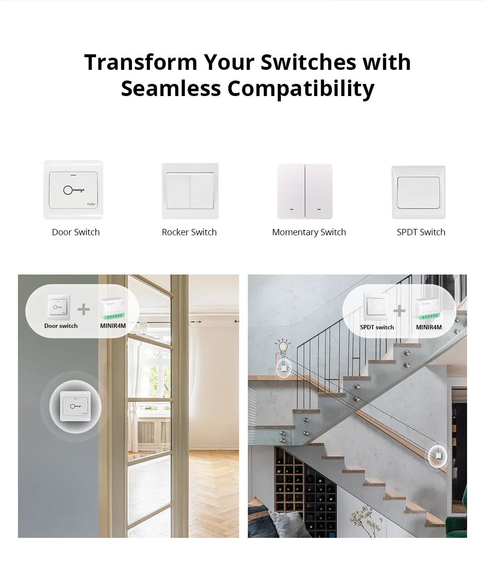 MINI R4 Matter MINIR4M Matter Relay Mini R4 Extreme Wifi Smart Switch Matter Al