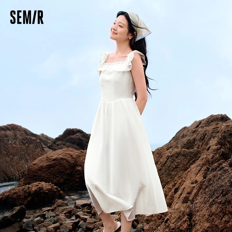 Bodycon Dress Women Slim Fit With Ruffled Hem Summer New Short Flutter Sleeves And Gentle Mid-Length Dress 1 Bodycon Dress Women Slim Fit With Ruffled Hem Summer New Short Flutter Sleeves And Gentle Mid-Length Dress