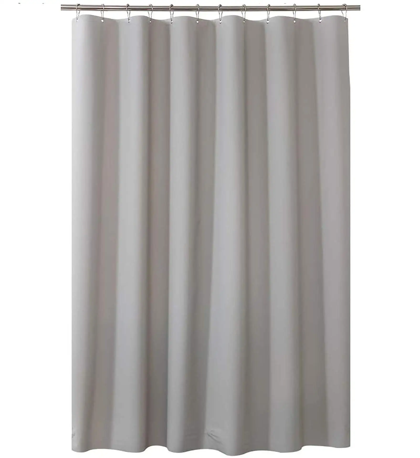 PEVA Waterproof Shower Curtain Mildew Bathroom Solid Curtain Wave Window Tulle Home Luxury with Hooks Heavy S Fold Wavy Shower