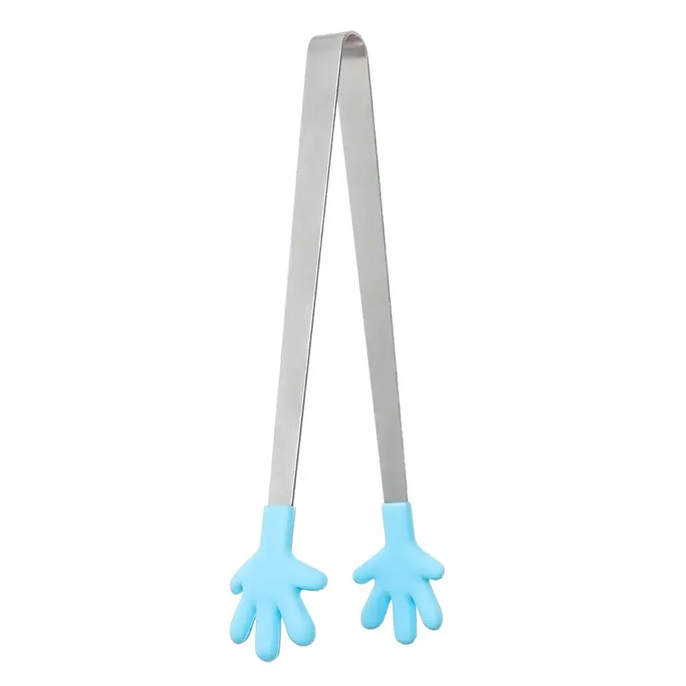 Silicone Stainless Steel Mini Snack Tongs with Non-Slip Handles