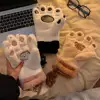 1 Pair Cute Bear Paw Gloves Super Soft Ultra-thick Wear Resistant Cold-proof Winter Warm Gloves For Women Winter Gloves 4