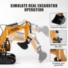New 2.4G Remote Control Excavator Dump Truck RC Model Car Toy Professional Alloy Plastic Simulation Construction Vehicle for Kid 6