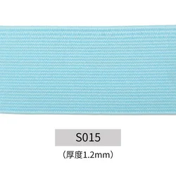 High Elastic Black Rubber Band for Sewing and DIY Projects - Wide Flat Design (Moon Blue)