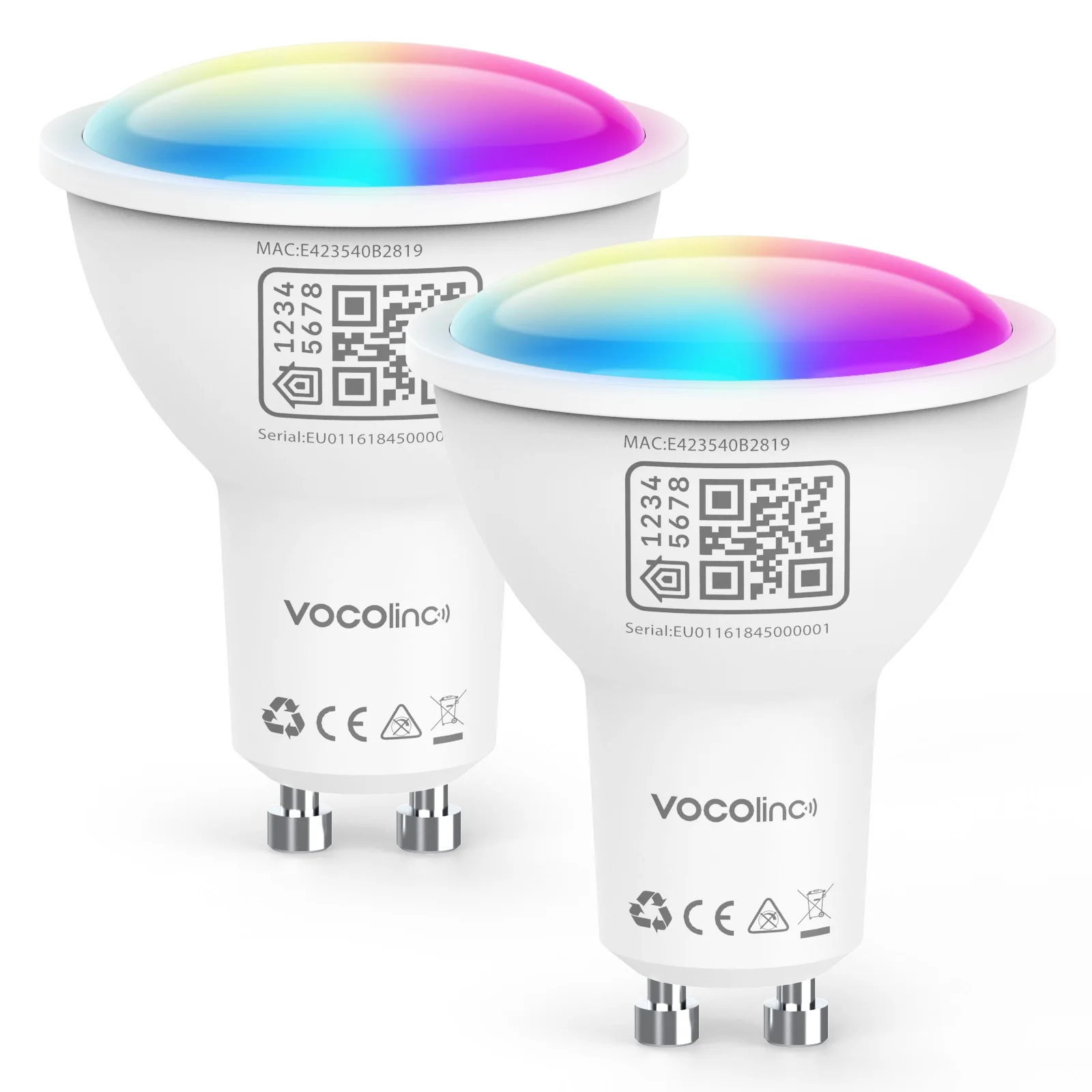 VOCOlinc Wifi Smart Bulb 9W 220V 240V RGBCW 2200K-7000K Smart Bulb Smart Life Remote Control With Google HomeVoice Control Mobil