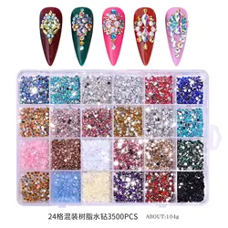 Deluxe Glitter Rhinestones Kit for DIY 3D Nail Art Decoration (01)