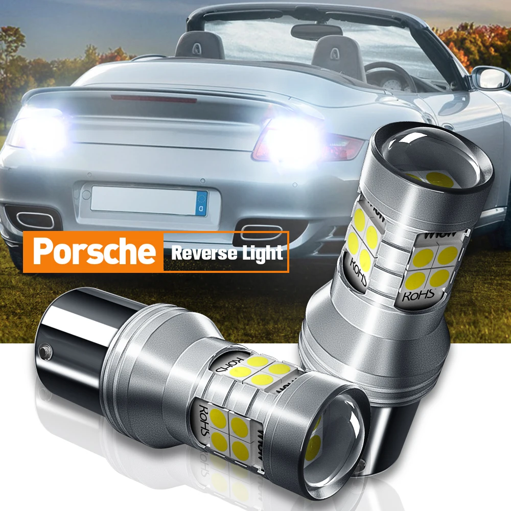 

2pcs LED Reverse Light Blub Backup Lamp P21W BA15S 7506 Canbus Error Free For Porsche 911 Boxster Cayman 2005 2006 2007 2008