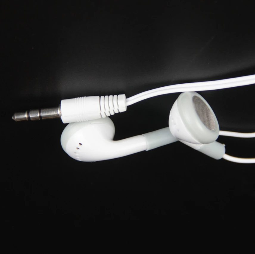 Disposable Wired Earphones Without Microphone 3.5mm Stereo In Ear