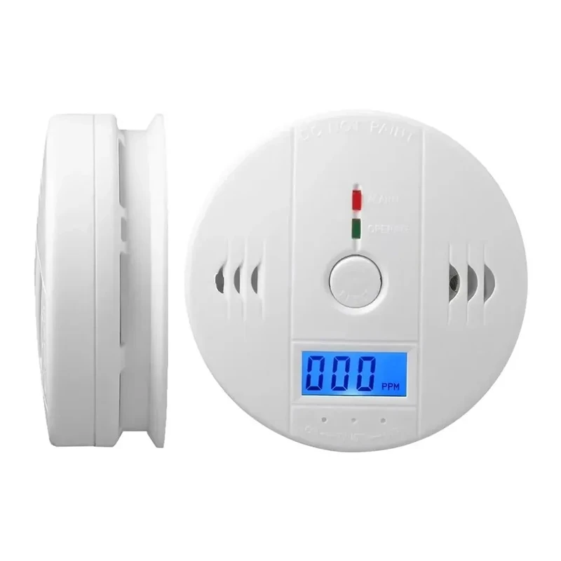 Carbon Monoxide Alarm Carbon Monoxide Alarm Smoke Alarm Co Detector LCD Display Home Wireless Toxic Gas Leak Detector Fire Sound