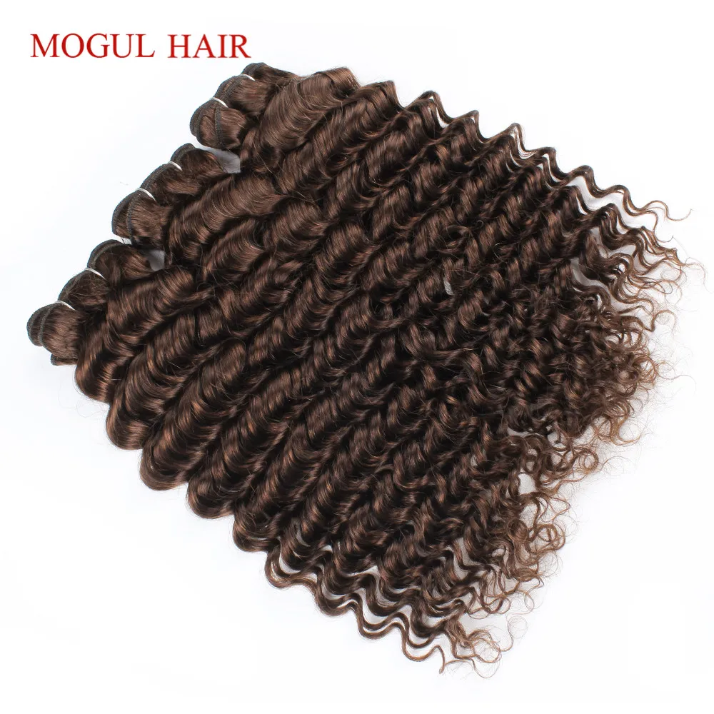 1 Bundle Deep Wave Hair Weave Natural Color Loose Deep Wave Remy Human Hair Extension Dark Brown Ombre Honey Blonde Mogul