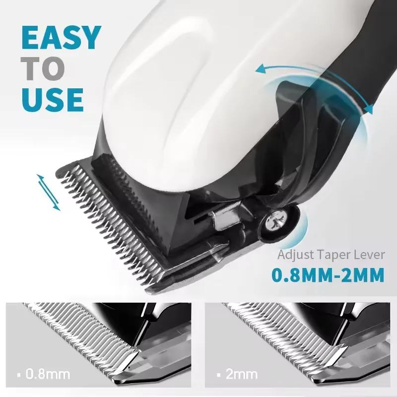 WAIKIL professional men's hair clipper hair salon specific styling tool charging cordless LCD digital display hair clipper 5