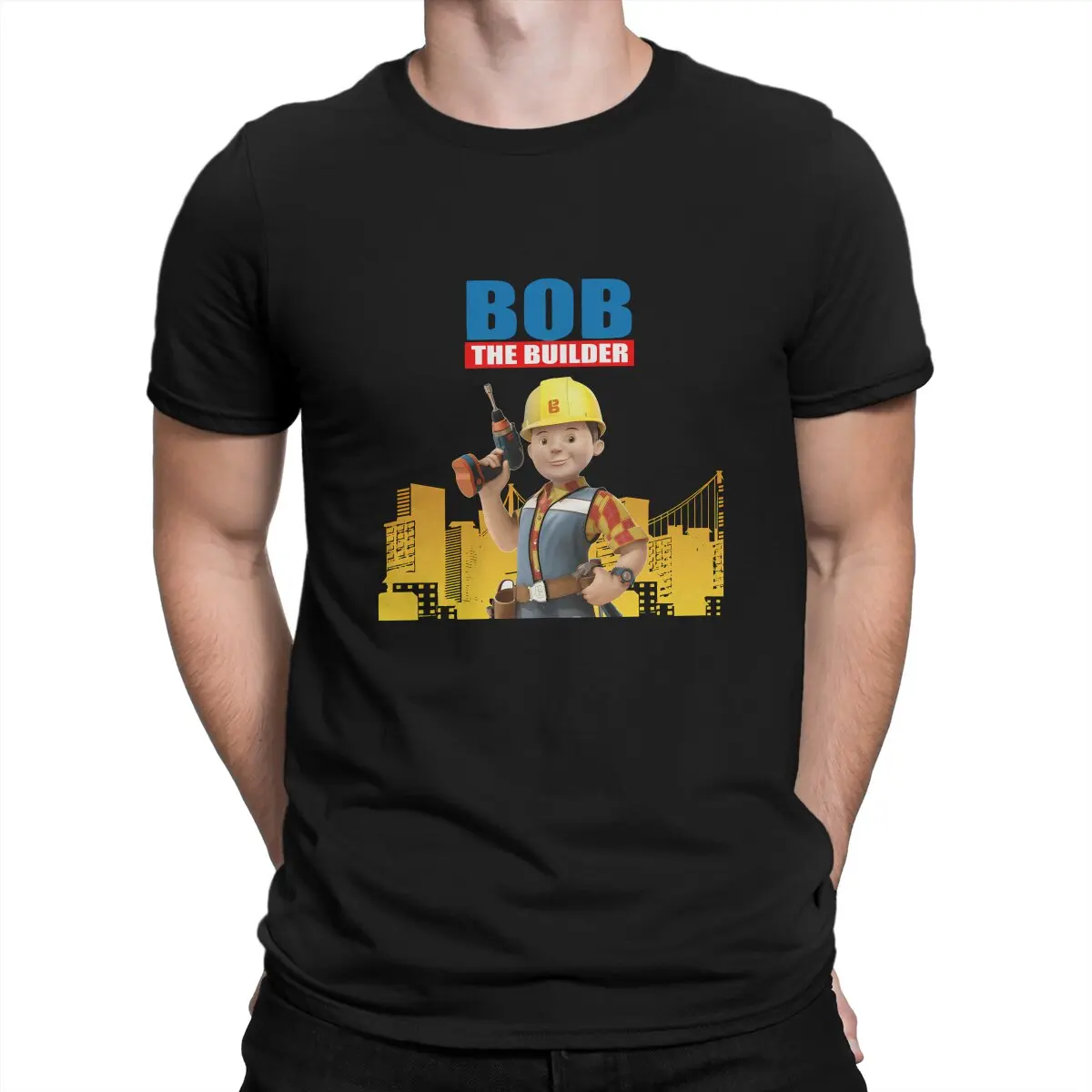 I Can Fix It Bob The Builder T Shirt Fashion O-Collo Tshirt Harajuku Streetwear Poliestere