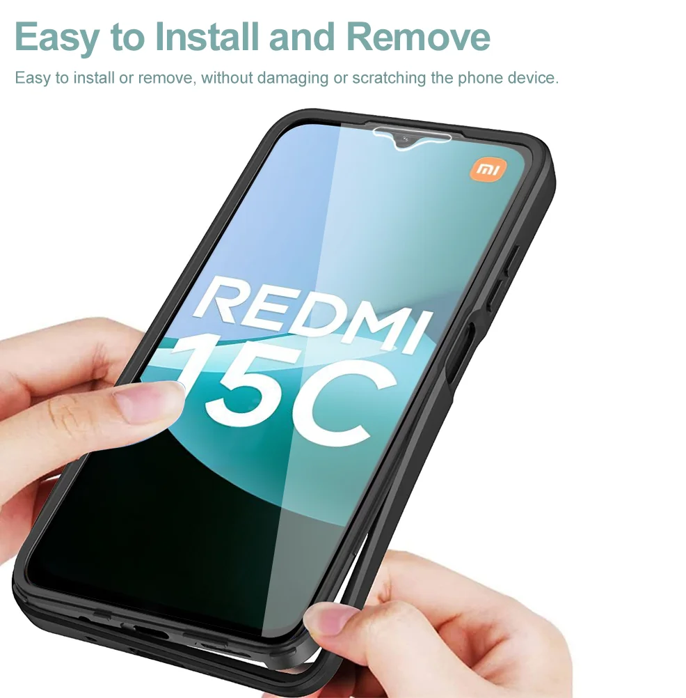 360° Transparent Soft Full Body Cover Case with Double-Sided Protection