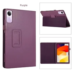 Premium PU Leather Stand Case and Smart Cover for Redmi Pad SE 11 (Purple)