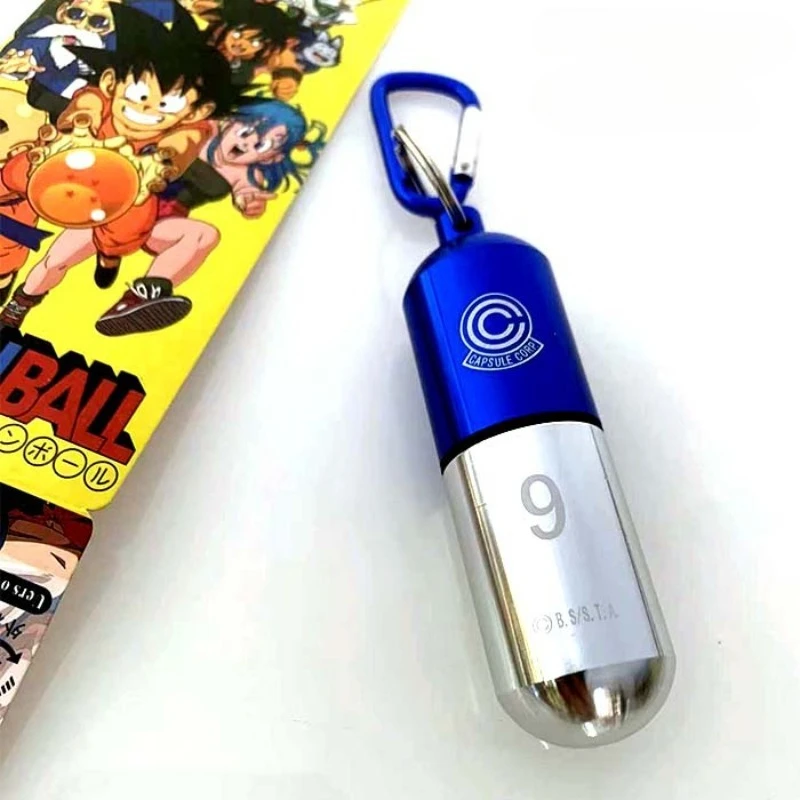 Dragon Ball Schlüsselanhänger, Anime, tragbar, Medikamenten-Organizer, Zeitkapsel, Rucksack-Anhänger, Auto-Schlüsselanhänger, dekoratives Zubehör, Geschenk – Detail 5