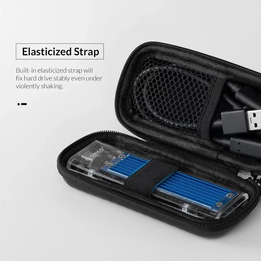 ORICO Portable EVA Storage Bag for M.2 NVMe Hard Drives and Accessories
