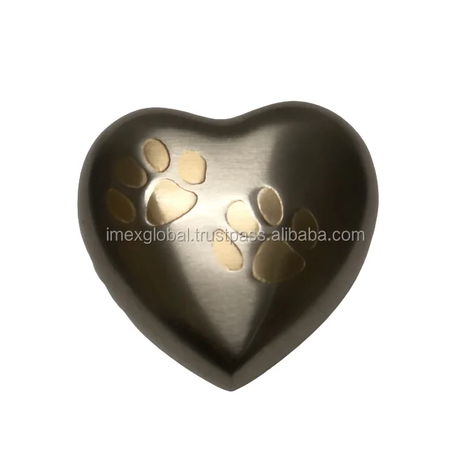 

Luxury Cremation Urn Heart Shaped Metal Brass Cremation Urn Mini Keepsake Urn High Quality And Best Manufacturing In Whole Price