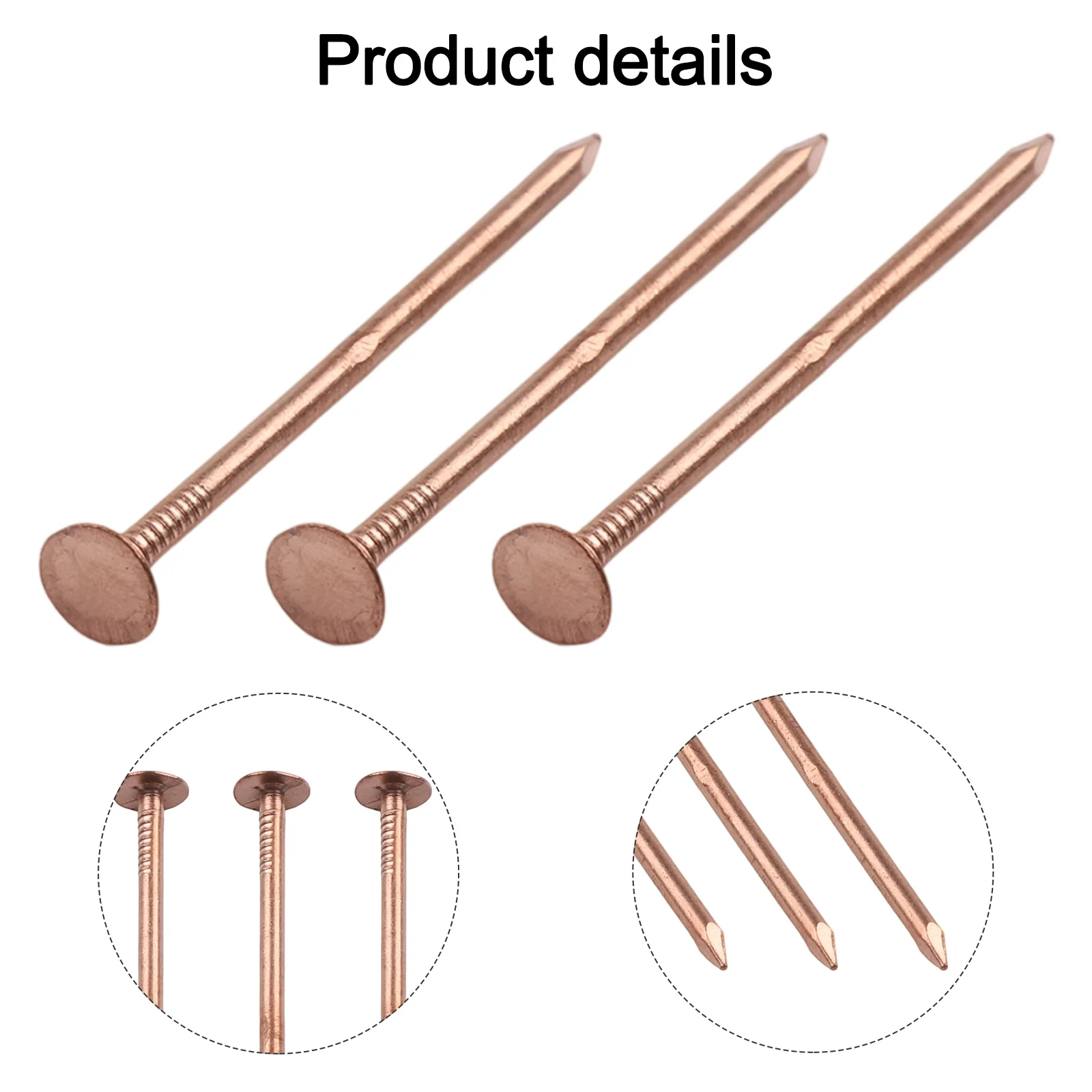 65/75mm Copper Nails For Killing Trees Stump Root Tree Stump Killer Removal Spikes Hardware Root Enduring
