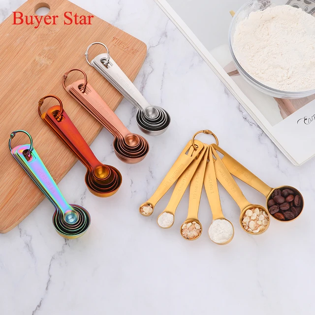 12Pcs Stainless Steel Measuring Cups And Spoons Set High Quality Stackable  Tablespoons Home Tools Kitchen Accessories - AliExpress