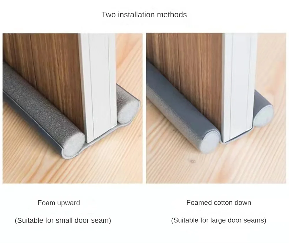 Description Picture 5 of itemDoor Bottoom Draft Stopper Weather Stripping Door Sweep Under Door Draft Blocker Insulator Weatherstrip House Acoustic Foam New