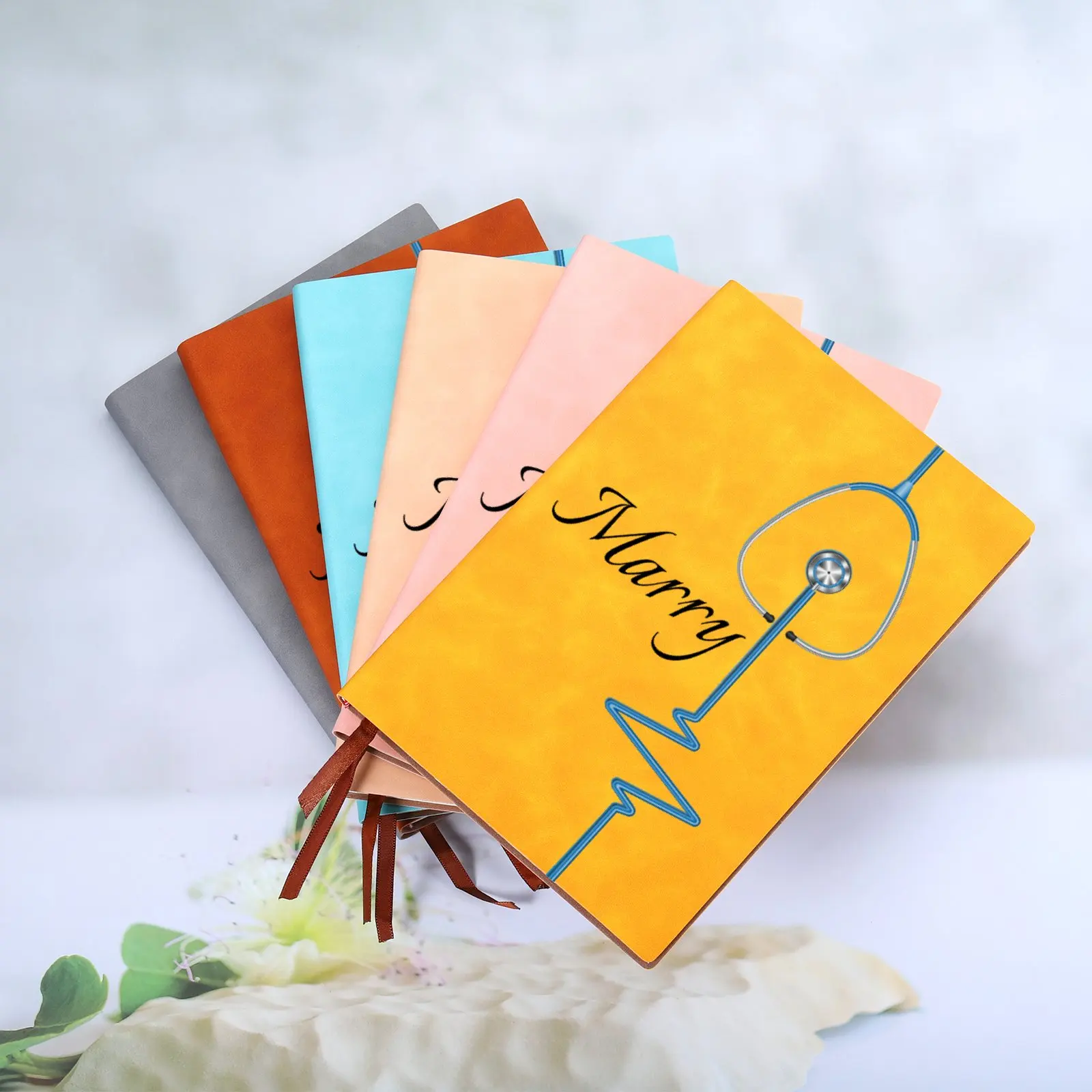 Personalized Gift Nurse Journal Customized Gift Idea for Nurse A5 Leather Notebook with Name Graduation Gift Nurse Week Gifts 2 S6d8db7b97a0f42dea9939a4b646dacber