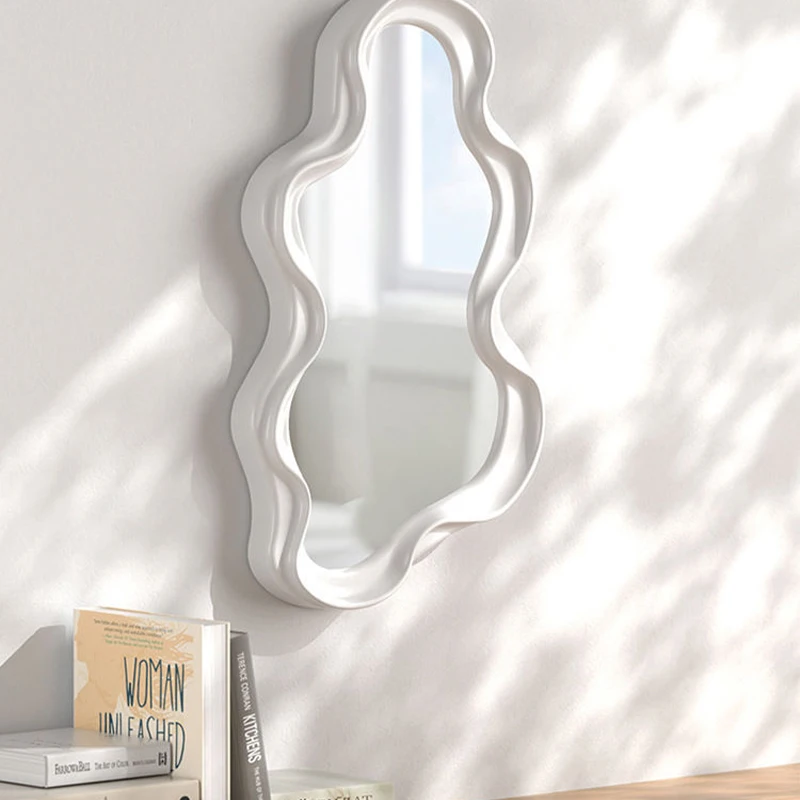 Cloud Shaped Desktop Vertical Makeup Mirror Student Dormitory Bathroom Wall Mounted Mirror Bedroom Living Room Home Decoration 3