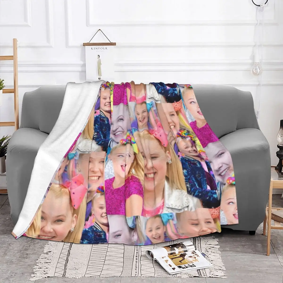 Jojo Siwa Dancer Blankets Velvet Summer Multifunction Lightweight Thin Throw Blankets for Home Couch Rug Piece