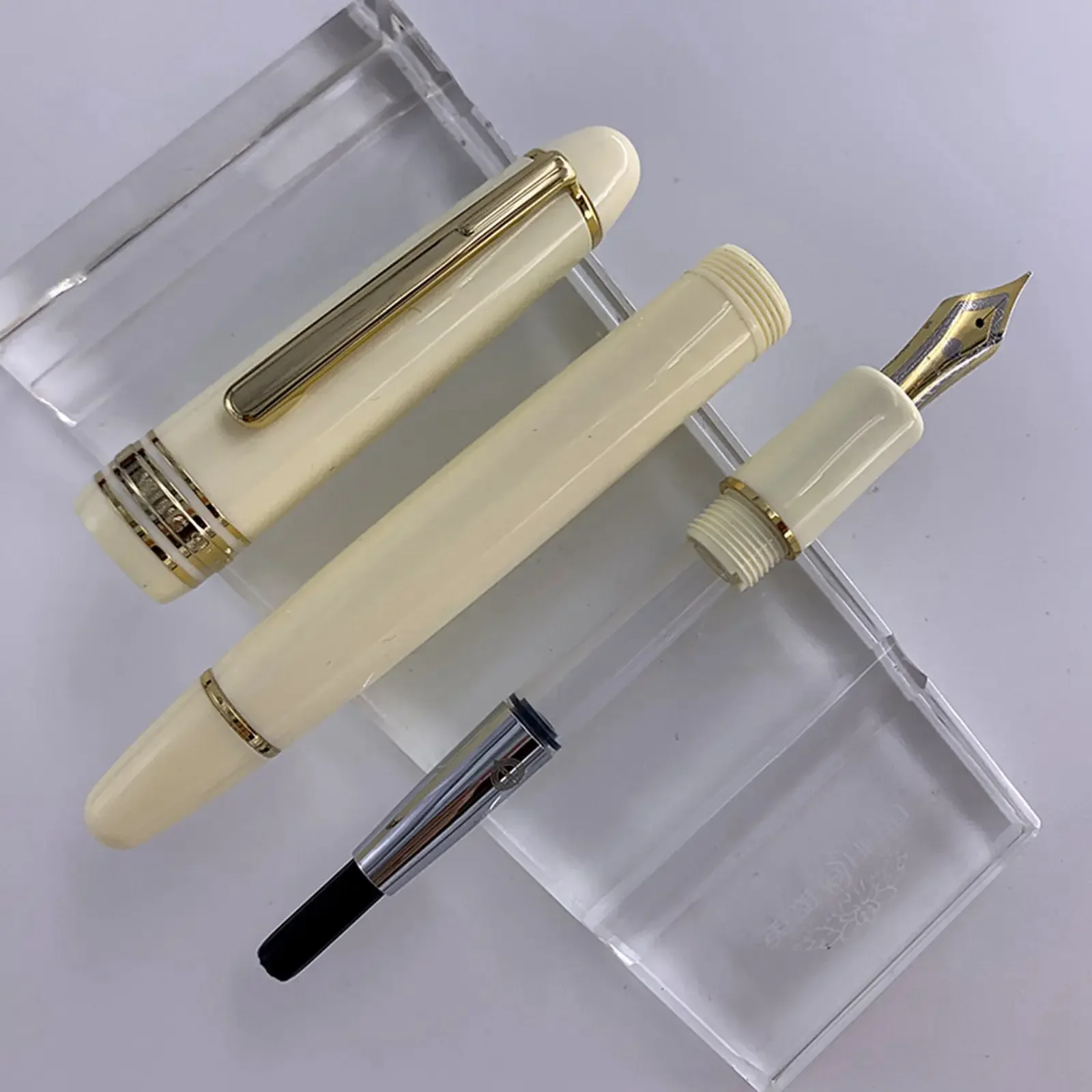 Yong Sheng 628 Fountain Pen with #26 Iridium EF F nib Screw cap Resin Ink Pens Calligraphy Practice Writing Business Office Pen 4